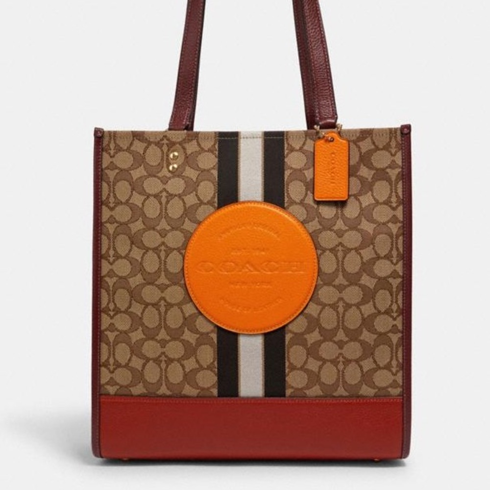 NWT💃Coach Dempsey Tote In Signature Jacquard - Picture 8 of 13